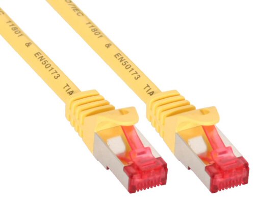 6fe8a6c3b6f940aae8016065fd03266559883b91287cc 5m LAN Kabel Cat6 Patchkabel Gelb PIMF SFTP