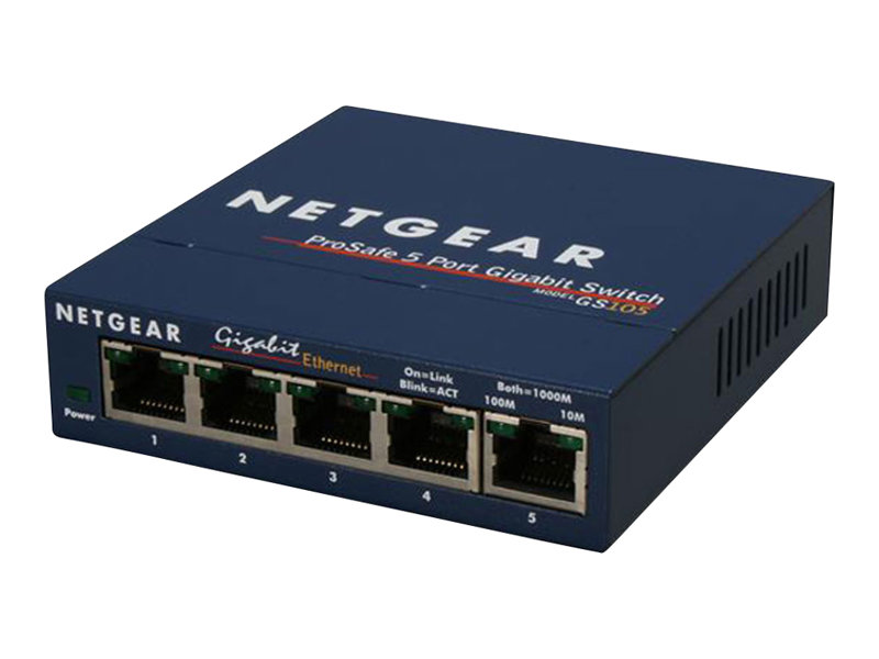 66-840-03800-Bild01 LAN RJ45 Switch 5Port Desktop Prosafe 10/100/1000Mbit Gigabit GS105GE