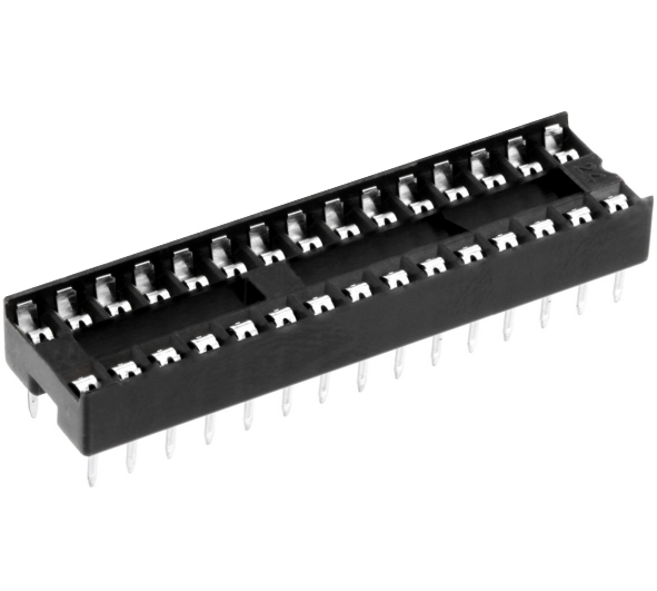 32pol-IC-Fassung-46-665-00032-OK IC Fassung 32pol schmale Ausführung 10,5mm RM2,54