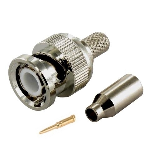 39-851-00060_BNC-Stecker_RG174_-RG188_RG316_RG316U_RGB5 BNC Stecker Crimp für RG174 RG188 RG316 RG316U RGB5 dünnes Koaxkabel