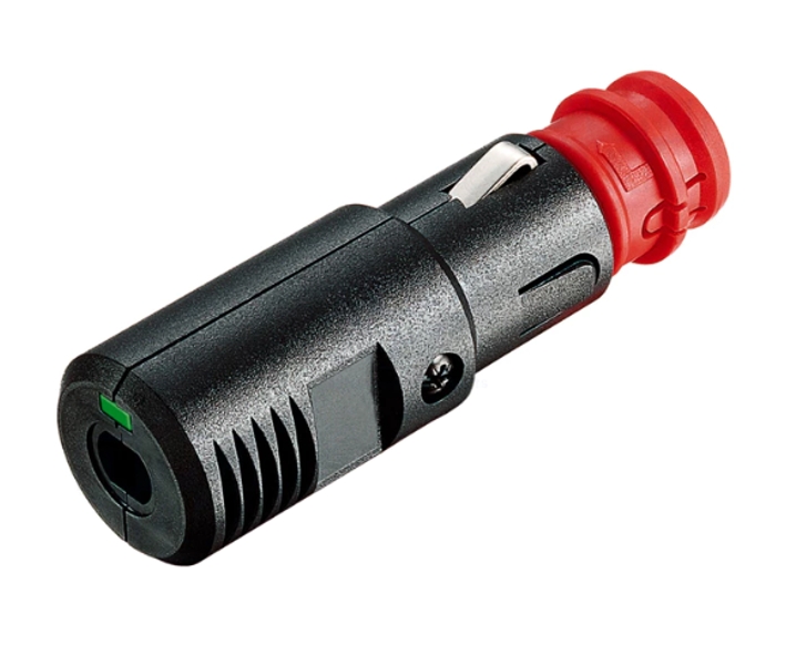 39-923-00110_KFZ-Stecker_mit_LED Zigarettenanzünder Stecker 12-24V KFZ Stecker bis 16A mit LED