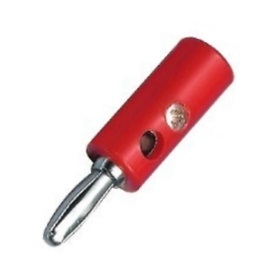 4mm Bananenstecker Hartplastik Serie-5 --Rot--