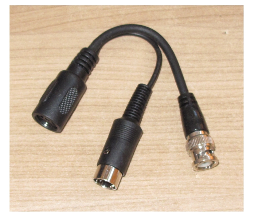 AV_VIDEOADAPTER_-6pol_5pol_Dioden_BNC-Stecker_42-685-03000 DIN Adapter 5pol Stecker 6pol Kupplung BNC-Stecker Video Audio Adapter AV VIDEOKABEL
