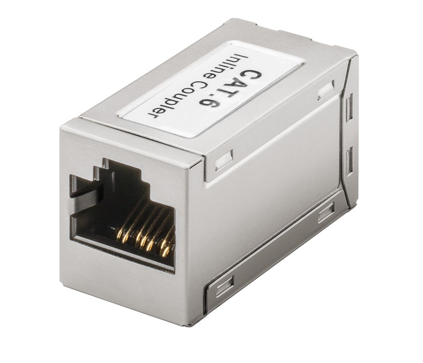 CAT6_RJ45_Adapter_Doppelbuchse_39-875-00118 RJ45 Adapter CAT6 LAN Adapter 2x RJ45 Buchsen geschirmt