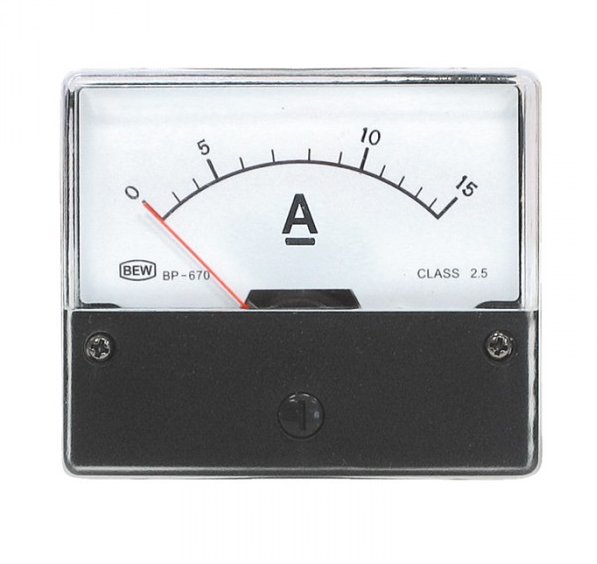 15A_Drehspulinstrument_90-570-00230 15A Drehspul Instrument 70x60mm 15ADC