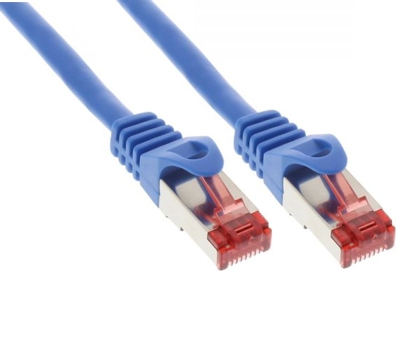 0,5m LAN Kabel Cat6 Patchkabel Blau PIMF SFTP