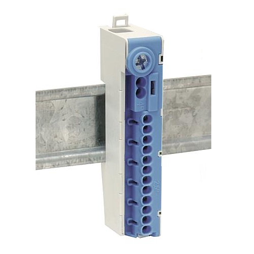 39-798-01851_Starkstrom_Abzweigklemme_Blau Verteilerklemmen BLAU N-Klemme 15pol Abzweigklemme Steckklemme Federklemme Sammelklemme