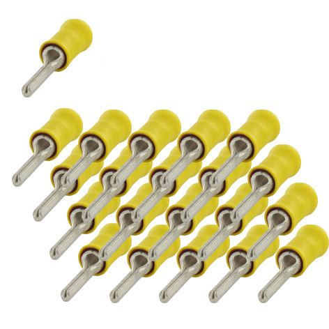 45-821-00820_2015_01 Stiftschuhe Gelb für Kabel 2,5-6qmm 100-Stck-Pack