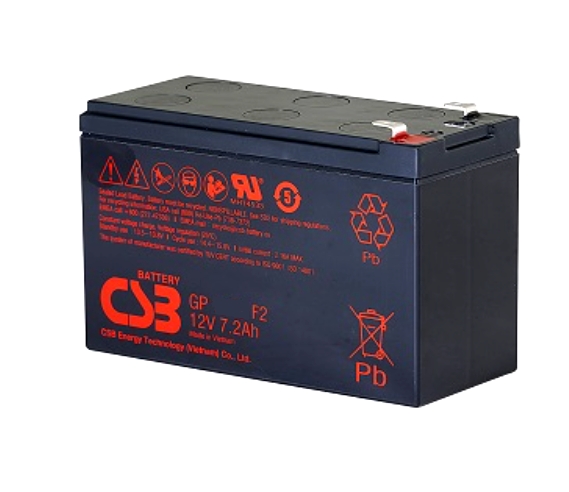 12V Bleiakku 12V 7,2Ah OEM 151x65x94mm Kontakten 6,3mm