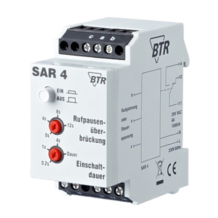 79-223-00225-sar4-telefonrelais-bild1 SAR4 TK Telefonrelais AB-TAE Anschalterelais 230V Hutschiene