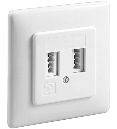 76-882-00017_TAE_FF_Dose TAE Dose Unterputz FF Belegung für 2xTel-Nr Telefondose