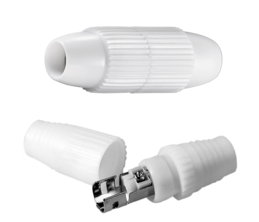 Koax Muffe Kabelverbinder Schraubverbindung Koaxverbinder ideal zum verlängern von allen Koaxialkabel