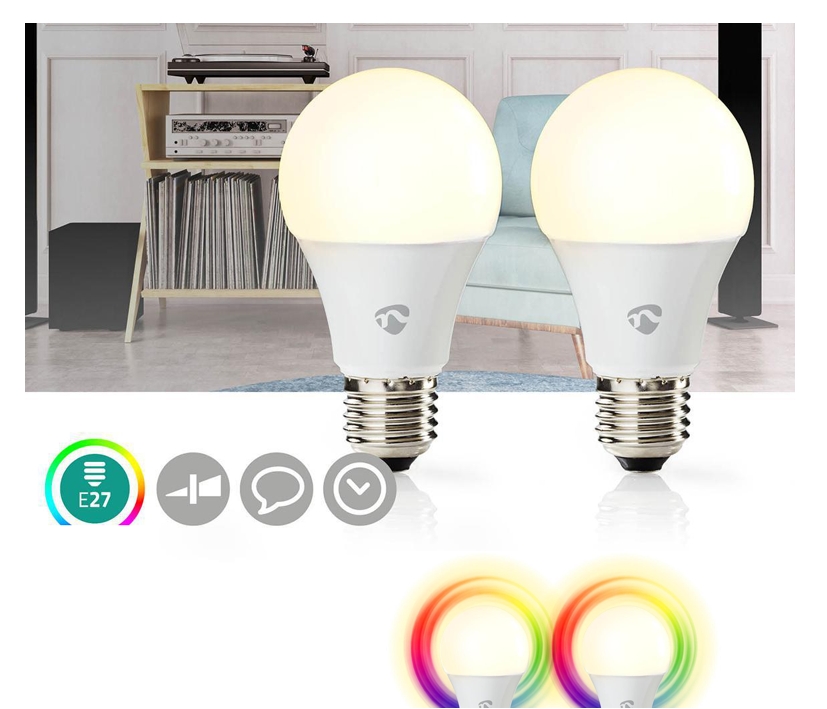32-747-04700_E27_LED_Birne_mit_APP_WLAN_B05iU5dtd7u0xcIb E27 LED Glühlampe Birne RGB und Warmweiss mit APP steuerbar WLAN WiFi