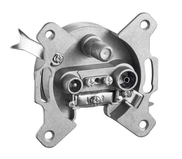 SAT Dose TV Dose Antennendose Durchgangsdose 3-fach ohne Deckel