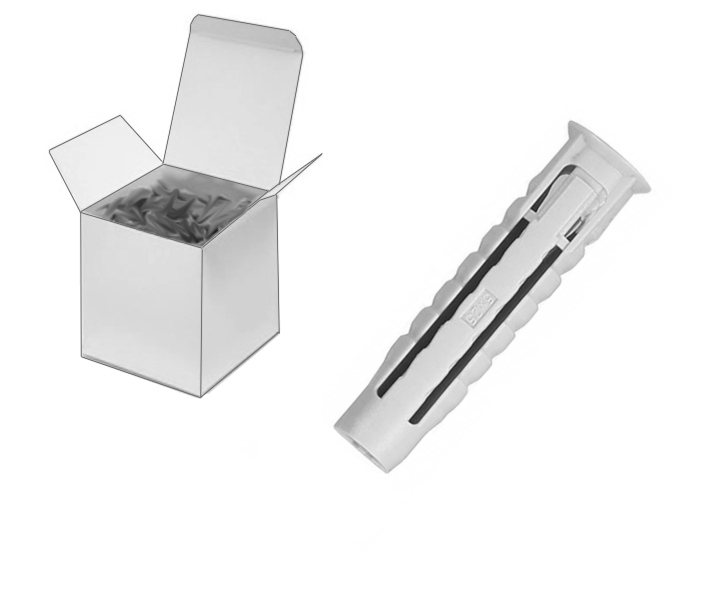 100xDuebel_5x25mm_51-600-00120 Dübel 5x25mm Universaldübel 5mm Dübel -- 100-St Pack ---