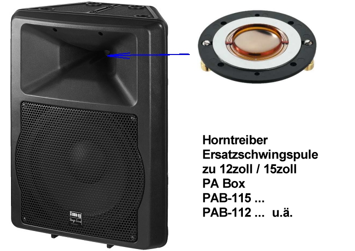 Ersatzschwingsspule-Diaphragma-200W-8ohm-83-758-03390