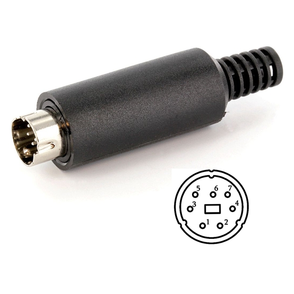 7pol_MINI_DIN_Stecker_39-860-00005_2020 7pol Mini DIN Stecker