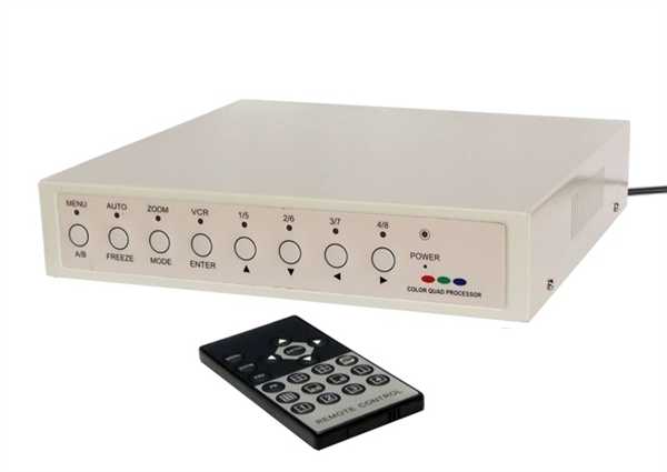 79-224-02635-NEU 8-fach Kameraumschalter mit Quadprozessor Oktoprozessor only BNC CVBS-Video Doppelquadrantenteiler