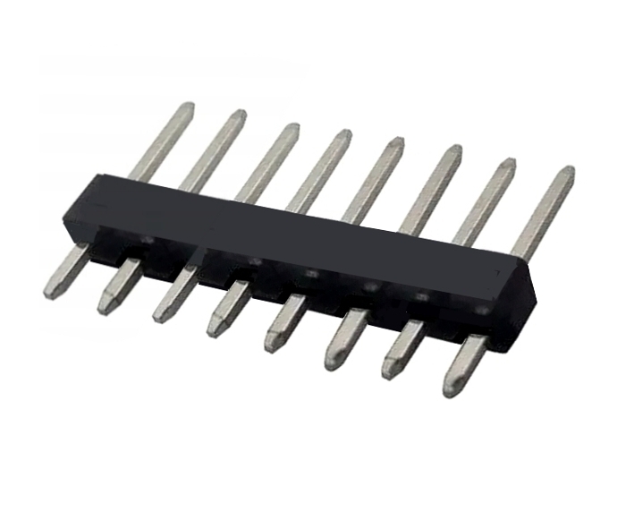 8pol_Stiftleiste_38-878-00260_B20 8pol Stiftleiste Kontaktleiste gerade verzinnt RM 2,54mm