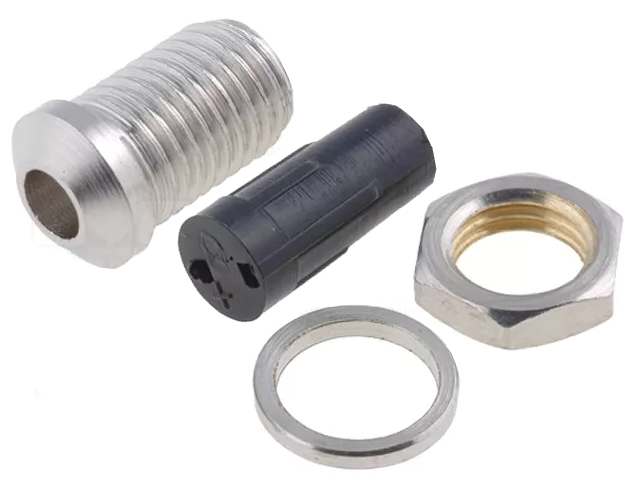 3mm LED Fassung Metall vernickelt Außenreflektor M6 3mm LED Fassung Metall vernickelt Außenreflektor M6