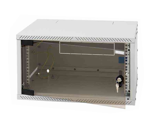 19zoll-schrank-6he-wandschrank-52-630-03160 Rackschrank 19zoll 6HE mit Glastüre LAN Schrank EDV Schrank