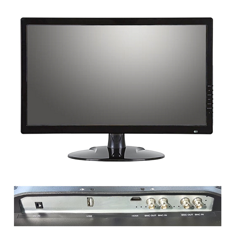 Hybrid Monitor 600mm 23,8zoll mit BNC Konverter für AHD TVI CVI CVBS und HDMI