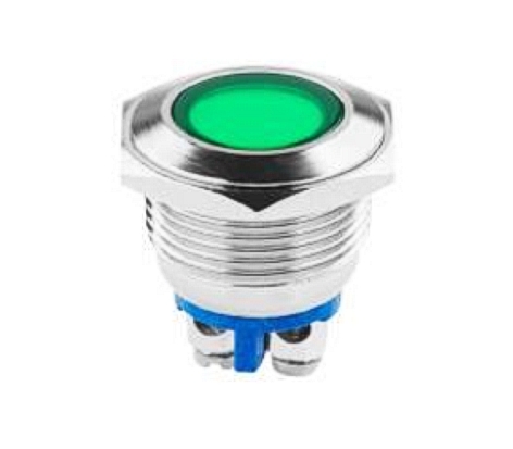 Signallampe-LED-230V-32-747-01640 12V LED Signallampe in Grün 18mm Signalleuchte Kontrollbirne