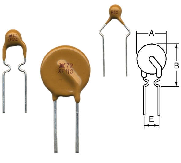 0,5A Polyfuse Polyswitch 500mA Schutzelement