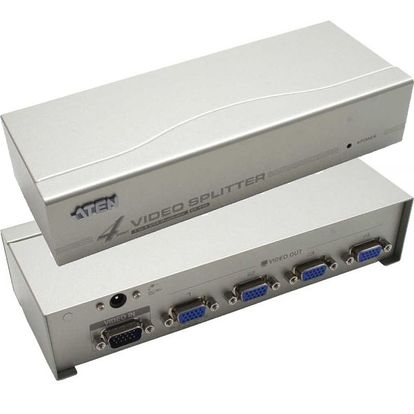 video-splitter-vga-53-680-00830-Neu Bildverteiler VGA Splitter 1xIn auf 4xOut