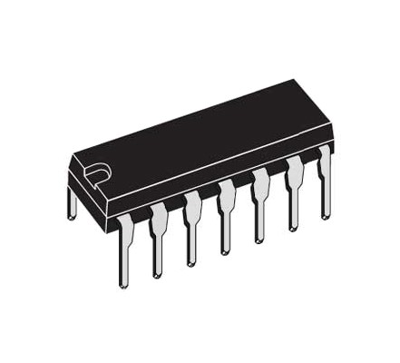 13-101-00012GhoRSA6b4Zzk7 74HC132 CMOS IC DIP14 Quad 2-Input Schmitt NAND