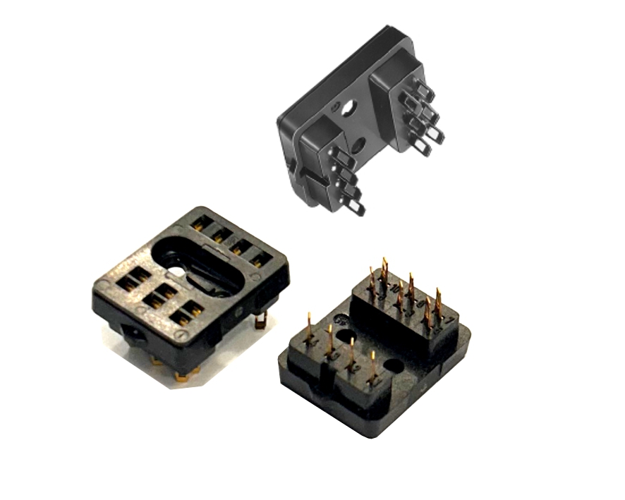 Kammrelaisfassung 10pin Size-1 V23154-Z1005 vergoldete Lötfahnen