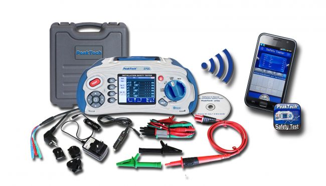 VDE0100-Tester-90-798-02755 VDE Tester VDE0100 VDE0413 EN61557-6 EN61008+9 Messgerät Digital P2755