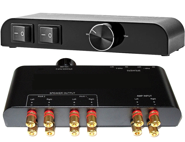 85-777-00111_Lautsprecherschalter_Schaltpult Lautsprecher Schalt- und Regelpult bis 400Watt 2-Zonen