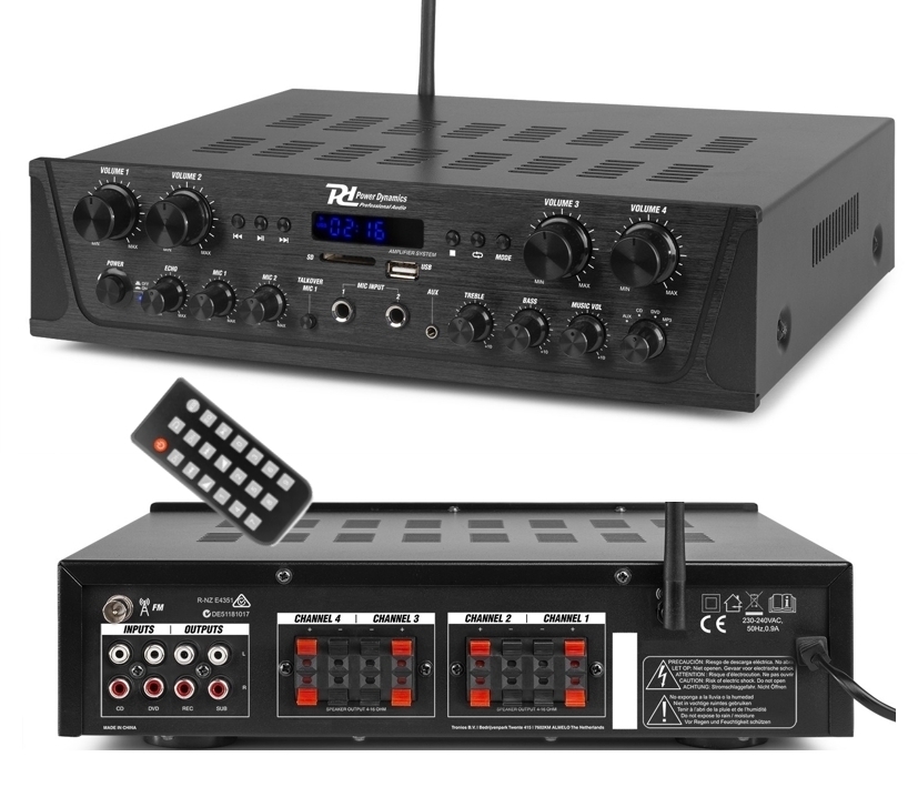 8Kanal_Multiroom_Verstaerker_88-900-03140_B01txGW4GaChwXfP Multiroom Verstärker 8x50W 4-Zonen Verstärker mit UKW USB SD Bluetooth