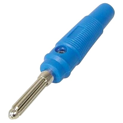 39-850-00026-sb8-2012-B2020 4mm Bananenstecker Blau gummiert Federkontakte