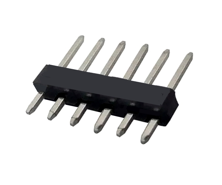 6pol_Stiftleiste_38-878-00250_B20 6pol Stiftleiste Kontaktleiste gerade verzinnt RM 2,54mm