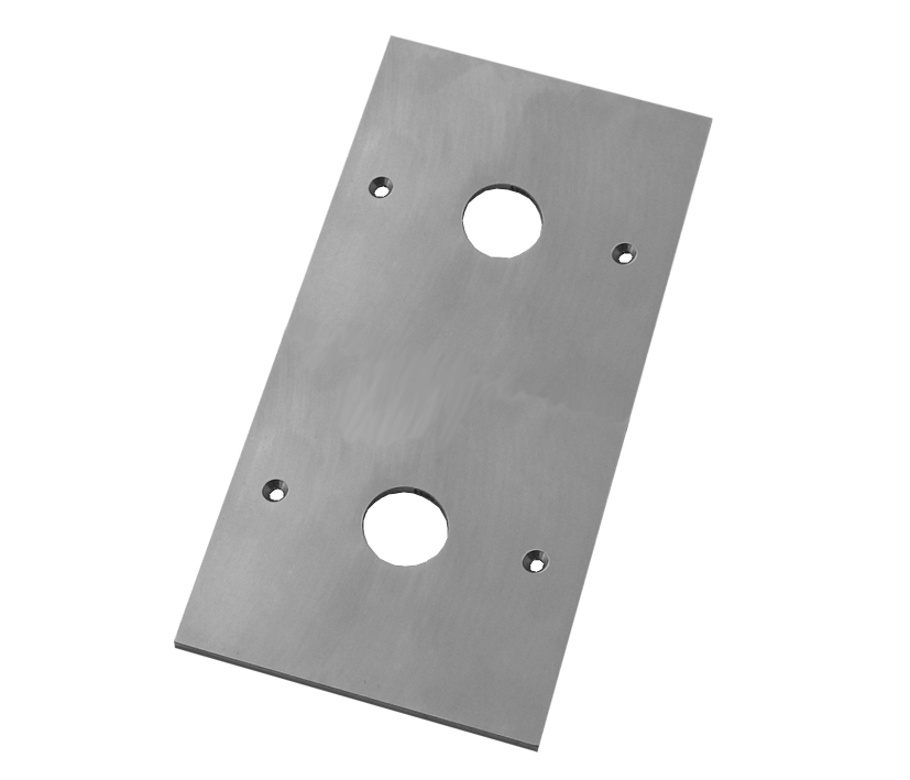 Klingelknopf Blende für Klingeltaster V2A 2-fach 4HB 153x82mm mit 4-Bohrungen pas für Schalterdosen