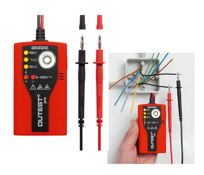 Spannungsprüfer Durchgangsprüfer 6-400V ACDC Dutest-Pro