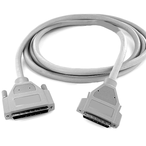 scsi_kabel_50pol_68pol_53-680-00370_B1 1m SCSI Kabel 50pol Stecker auf 68pol Stecker HalfPitch