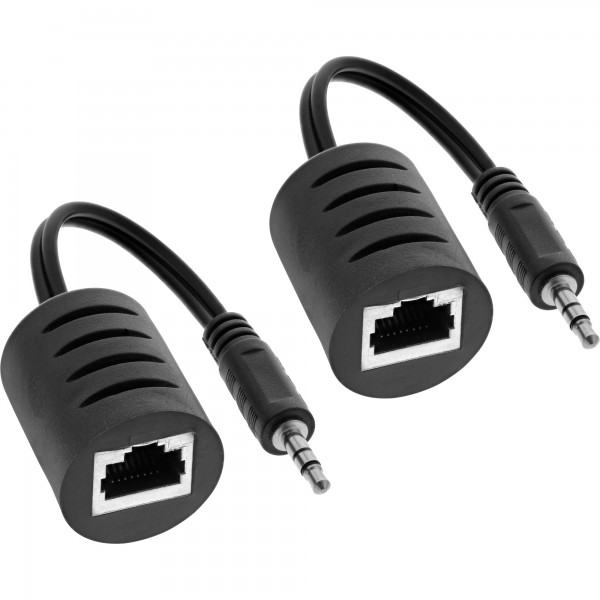 Adapter RJ45 auf 3,5mm Klinkenstecker Stereo - PAAR -
