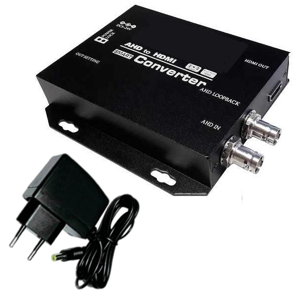 Signalkonverter BNC Kamerasignal AHD auf HDMI Ausgang für Bildschirme bis FullHD Signalkonverter BNC Kamerasignal AHD auf HDMI Ausgang für Bildschirme bis FullHD