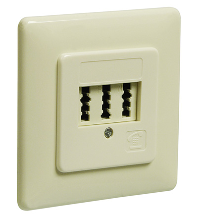 76-882-00019_TAE_Dose_NFN_B1 TAE Dose Unterputz NFN Buchsen für 1xTel-Nr Beige Telefondose