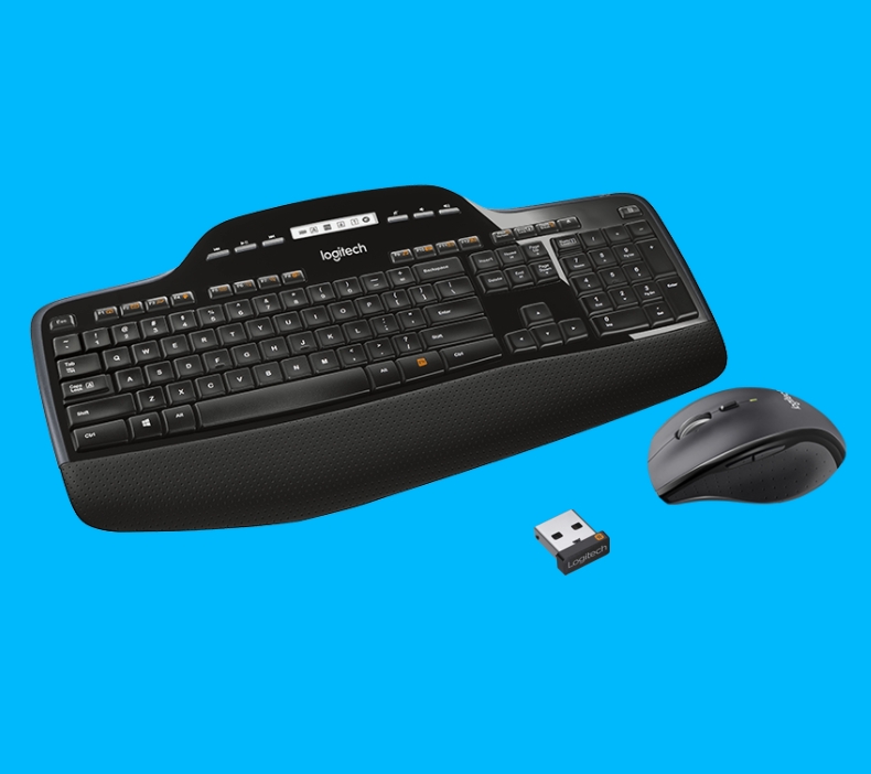 SET Funktastatur mit Funkmaus Wireless Desktop MK710 mit USB Empfänger