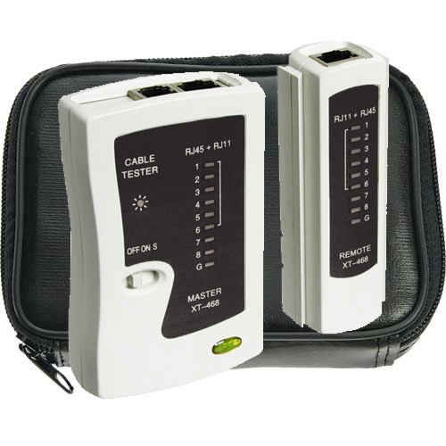 d210f872c8309db464cb7d28435dee43 Kabeltestgerät LAN Tester LAN ISDN Modem RJ11 RJ12 RJ45