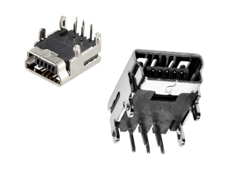 USB Buchse MINI-USB-Buchse PCB 90grad Platineneinbau USB Platinenbuchse PCB