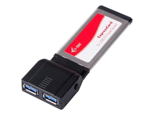 ExpresssCard-USB3-65-750-00621 ExpressCard 34mm USB-Adapter - 2x USB3 SuperSpeed
