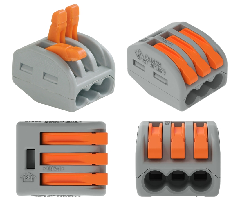 WAGO Klemme 3-Leiter 222-413 - 50er-Pack