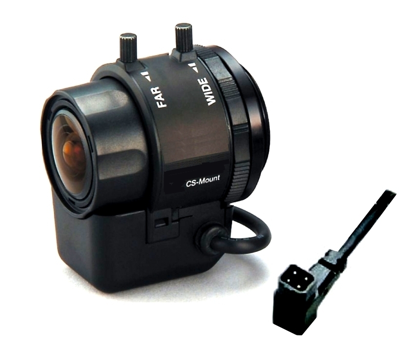 79-333-00780_Varioobjektiv_2022 CS Mount Vario Objektiv 3,5-8mm DC 4pol Stecker IR-korregiert bis 4MP