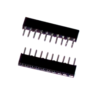 10pol_SIL_Fassung_46-670-00775 10pol Buchsenleiste SIL Fassung Standard 10pol 1-reihig RM 2,54mm