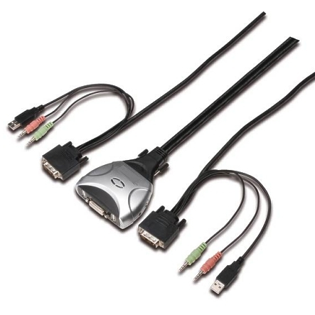 53-680-01299_DVI_KVM_Bild03 KVM DVI Umschalter 2-fach Kombi mit USB Klinke Audio